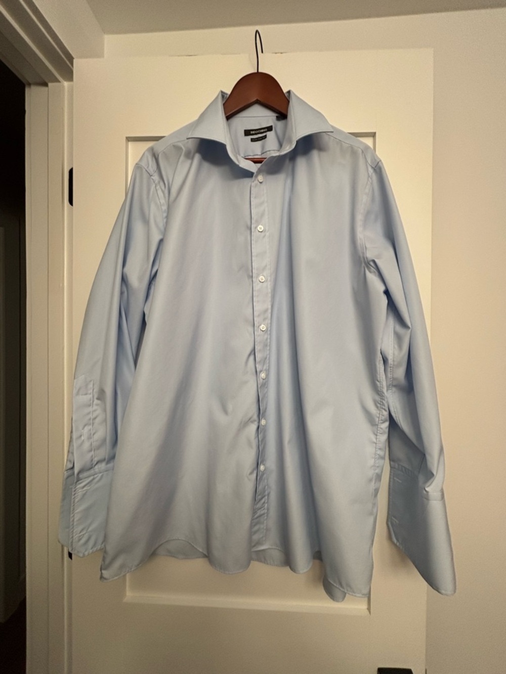Indocino Men's Light Blue Long-Sleeve Dress Shirt